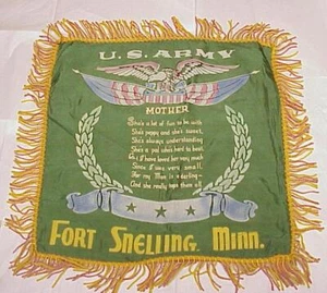 WW2 Era Pillow Cover b -  US ARMY / Fort Snelling, MN - Picture 1 of 1