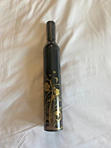 Black Wine Bottle UMBRELLA Rain Wet Chardonnay Merlot New Savignon Blanc New - Picture 1 of 6