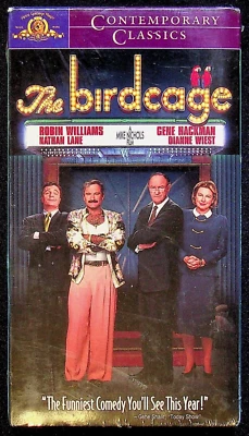 Birdcage 1996 Robin Williams Comedy Movie VHS Sealed Watermark - Image 1 of 4