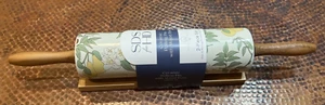 Ceramic Rolling Pin with Wood Rest~VANILLA ICE~ - Picture 1 of 5
