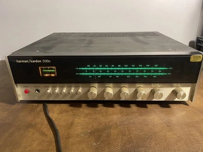 Vintage Harman Kardon 330c AM/FM Stereo Receiver Powers On Read Description  - Image 1 of 4