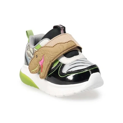 Jurassic Park Shoes Toddler Light Up Tennis Boy 5 6 7 8 Sneaker World Dinosaurs - Image 1 of 4