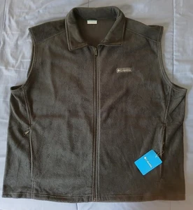 Columbia Steens Mountain Vest XXL Navy Blue Full Zip 100% Polyester NWT $45.00 - Picture 1 of 4