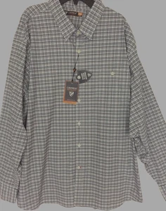 Camisa informal Daniel Cremieux XXL con botones delanteros manga larga blanca a cuadros para hombre nueva con etiquetas - Imagen 1 de 10