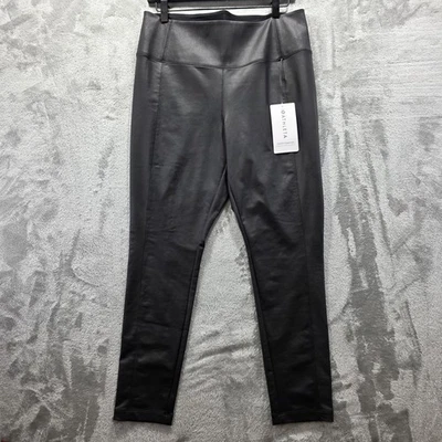 Leggings Athleta Delancey Gleam Apertadas Femininas 1X Preta Cintura Alta Elástica Nova Com Etiqueta - Imagem 1 de 4