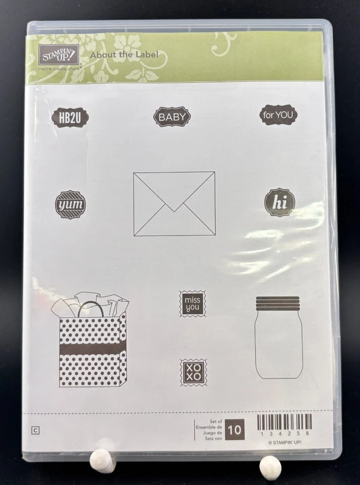 Stampin’ Up! Sobre a etiqueta 134258 carimbo aderente de borracha Hi Yum Baby HB2U XOXO - Imagem 1 de 2