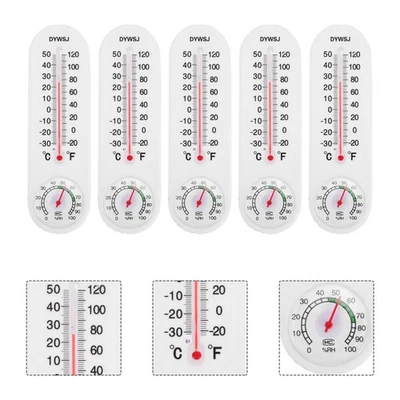  5 Pcs Thermograph Household Hygrometer Thermometer for Room Greenhouse - Image 1 of 4