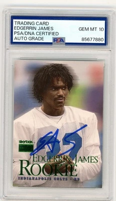 Edgerin James 1999 Skybox RC PSA 10 automático Foto 1 de 2