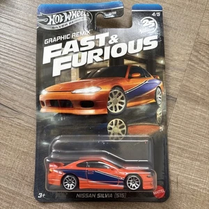 2025 Hot Wheels Silver series Fast Furious  NISSAN SILVIA S15 graphic remix whit - Picture 1 of 5