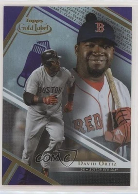 2021 Topps Gold Label Class 2 Purple /75 David Ortiz #93 HOF - Image 1 of 2
