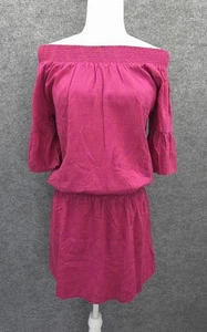 Vestido Prana Lenora Mujer Pequeño Manga Corta Ligero Púrpura Espolvoreado NUEVO - Imagen 1 de 16