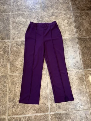 Pantalones de vestir Zenana púrpura plisados talla XL ¡AFILADOS! Pierna ancha Foto 1 de 4