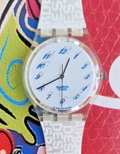 Orologio Swatch TISANE GK162 1993 Standard Gents Con Cinturino Nuovo Da Destime GG144 - Foto 1 di 7