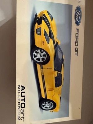 AUTOart Millennium Ford GT 1:18 – Yellow/Black Stripes - Image 1 of 4