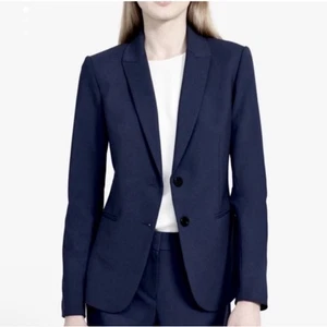 Theory Nichelle Tailor Navy Zweiknopf Blazer Größe 2 - Bild 1 von 9