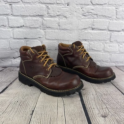 Botas ARIAT Canyon para mujer talla 10B marrón castaño botas de trabajo occidentales 17728 Foto 1 de 4