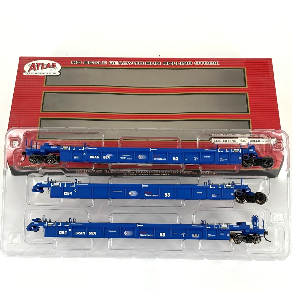 HO Atlas 20001268 Pacer Stack Train 53' Thrall Articulated Well Car #5571 - Image 1 of 4