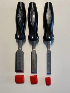 NOS Craftsman USA WF 3-Pc Wood Chisel Set 1/2", 3/4", 1". 36853, 36852, 36851. - Picture 1 of 5