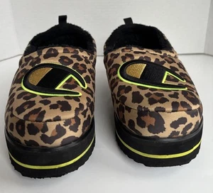 Champion Hot Stuff Plateau Leopardenmuster Slipper Damenschuhe Größe 8 - Bild 1 von 11