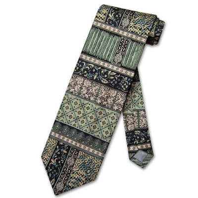 Antonio Ricci SILK NeckTie Made in ITALY Geometric Design Mens Neck Tie #3106-2 - Image 1 of 2