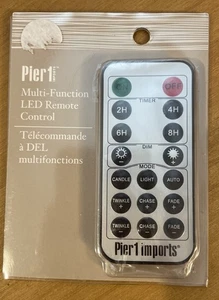 Pier 1 Importa Telecomando LED Multifunzione per Stringa LED Glimmer - Foto 1 di 2