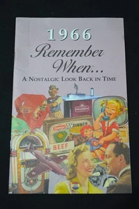 1966 Remember When Booklet, Nostalgic Look Back in Time, Reminisce, Ads - Bild 1 von 3