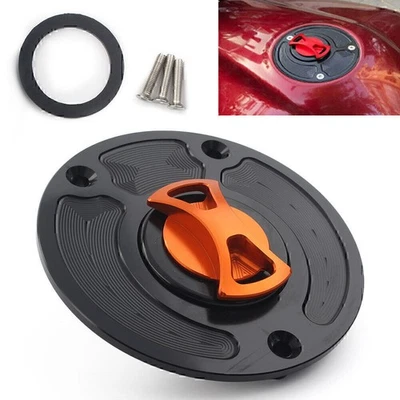 Motorbike New Fuel Gas Tank Cap Cover Aluminum Keyless Fit Kawasaki ZX10R ZX9R - Image 1 of 4