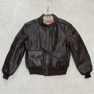 VINTAGE Cooper A-2 WWII Commemorative Flight Jacket Mens 46R Goatskin USAAF USA - Bild 1 von 16