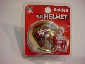 MISP NFL San Francisco 49ers RIDDELL CHROME POCKET MINI CASCO spedizione gratuita - Foto 1 di 3