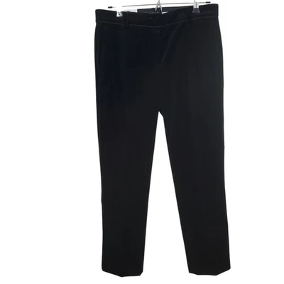 Pantalones Ann Taylor The Ankle Devin Fit Negro Terciopelo Nuevos con Etiquetas Talla 2 Elegante Bruja Foto 1 de 4
