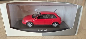 Audi A3 1:43, 1.9 TDI Laserrot, 5-türig, 8L, Minichamps, wie NEU OVP rotes I - Bild 1 von 12
