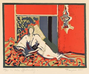 FRANÇOISE GILOT : Figure Resting : Archival Art Print - Picture 1 of 2