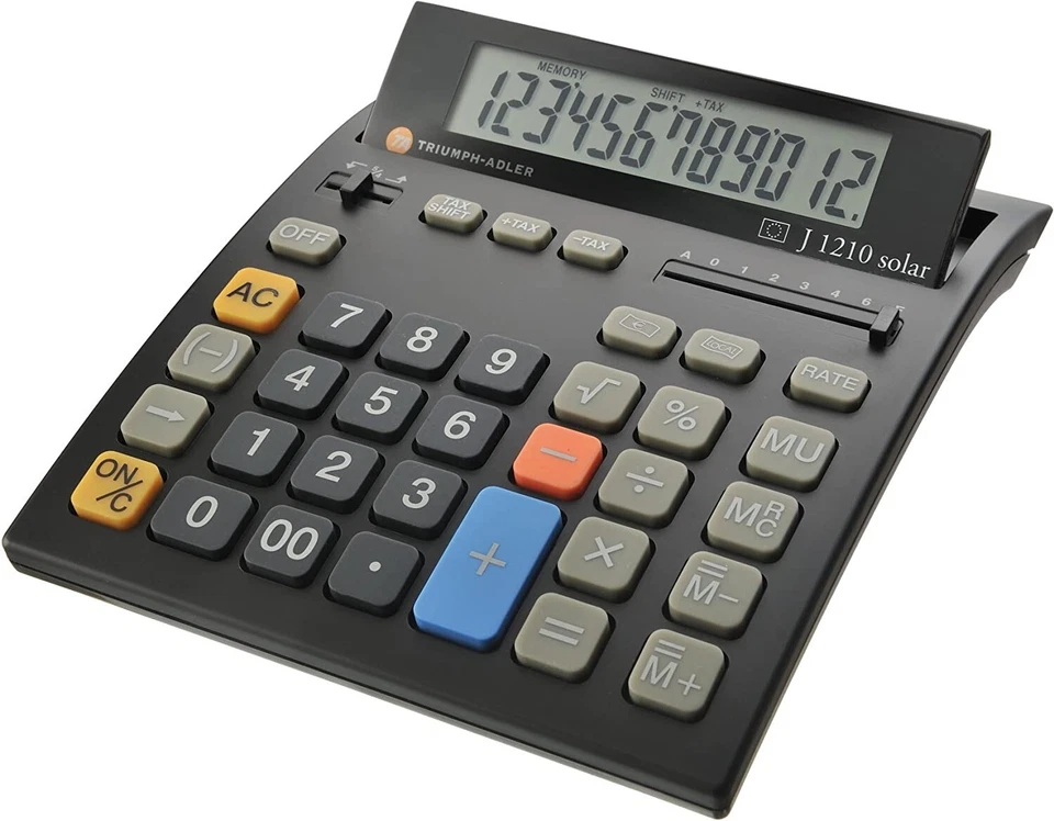 TA Tischrechner J 1210 solar Euro B6409 12-stellig Taschenrechner