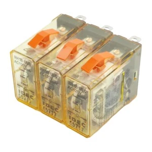 Lot of 3 Idec RH1B-ULCAC120V Ice Cube Relay, SPDT, 10A 240VAC 30VDC, 120VAC Coil - Picture 1 of 6