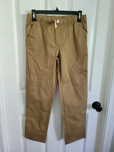 Cat & Jack Khaki Tan Reinforced Knee Drawstring Straight Pants Size 14 - Picture 1 of 6