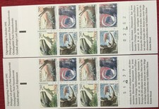 Schweden  Sweden 2x MH Tiere 1992 mit Markierung   Zylinder 1/2  & Zählnummer