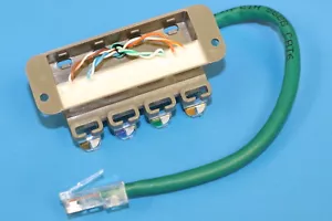 TII TII-61-1-45B 4 balancines iDC puente con 1 salida de cable rj-45 64010414 nuevo cantidad-1 - Imagen 1 de 3