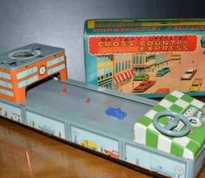 Vintage Rare 1950's Tin Toy CROSS COUNTRY EXPRESS Japan BATTERY OPERATED NIB - Picture 1 of 9