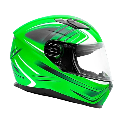 Casco Completo con Parasol Retráctil Moto XS Cabeza Talla 21" a 21 1/2" Foto 1 de 2