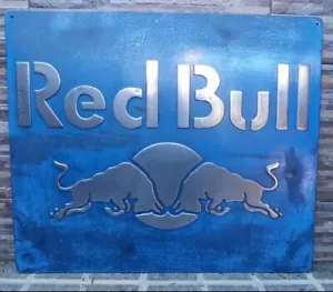 Red Bull Vintage- Cast Metal Sign 24x20” – Handmade - Picture 1 of 3