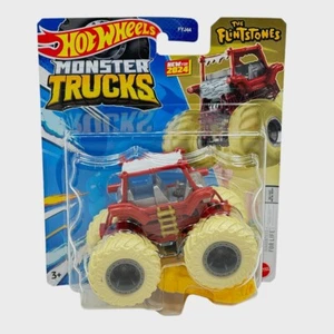 Hot Wheels Monster Trucks Flintstones Flintmobile Monster Truck 2024 Diecast - Picture 1 of 5