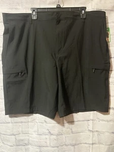 ⛳️ Izod Golfshorts Herren Gr. 44 schwarz Cargo Reißverschlusstaschen sportlich NEU #622 - Bild 1 von 7