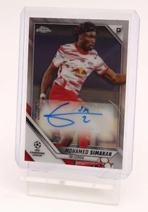 Topps Cromo UEFA Mohamed Simakan RB Leipzig 2021/22 - Edición Autógrafo CA-MS - Imagen 1 de 4