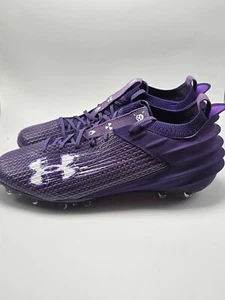 SZ 14 Under Armour Blur Smoke 2.0 MC Purple Football Cleats 3026330-500 - Picture 1 of 7