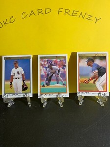 1991 O-Pee-Chee Premier x3 Card Lot. Frank Thomas, Mo Vaughn and Fred McGriff