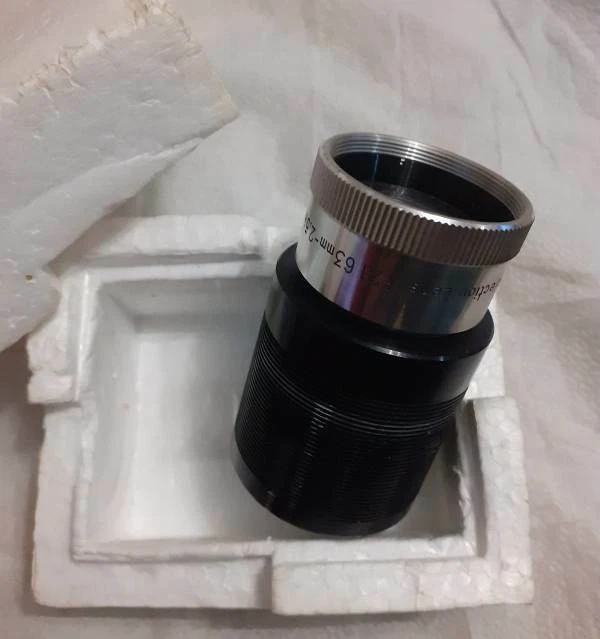 OBIETTIVO SANKOR X PROIETTORE 16 mm 2,1 x 63 mm  2,5 INCH  CON CUSTODIA  - Immagine 1 di 1