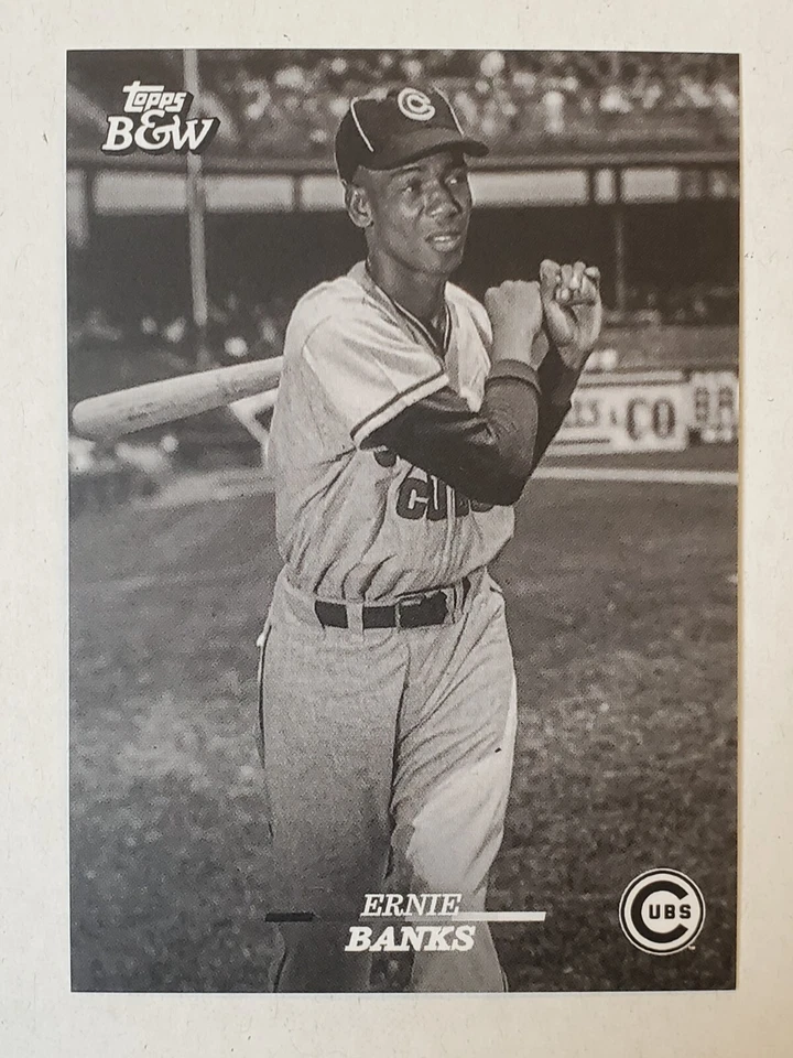 ERNIE BANKS 2024 Topps Black & White TOPPS VAULT SHORTPRINT SP #106 Cubs - Image 1 of 1