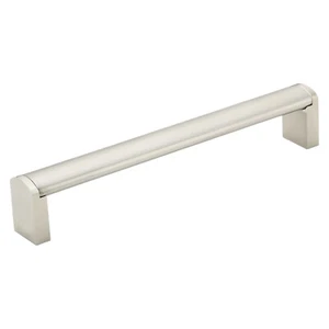 Slate Edition 6-5/16" Brushed Nickel Kitchen Cabinet Door Drawer Pull Handle - Picture 1 of 5