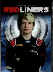 2021 Topps Chrome F1 Formula 1 Red Liners #RL-12 DAN TICKTUM F2 Carlin - Picture 1 of 2