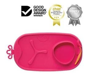 B.Box Roll + Go Mealtime Mat (Strawberry Shake) - Picture 1 of 4